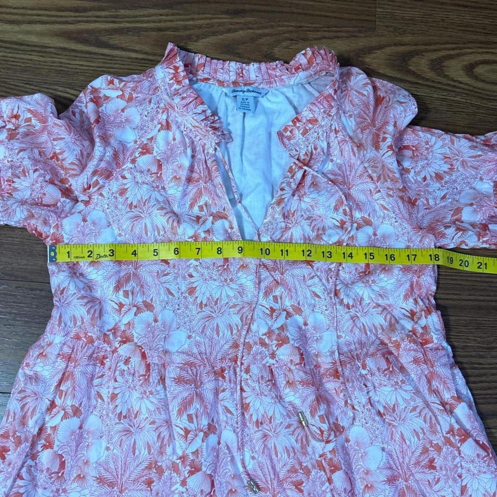 Tommy Bahama Petit Palma‎ Long Sleeved Lightweight Lined Peasant Small NWOT - Picture 4 of 7